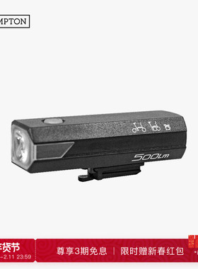 BROMPTON小布自行车夜骑灯USB充电猫眼前灯组500Lm