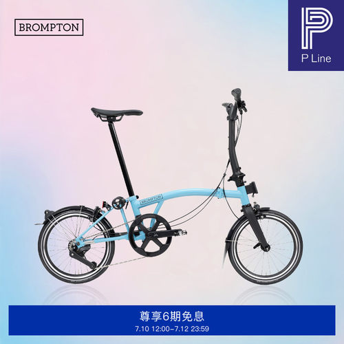 小布折叠自行车PLine4速云雾蓝