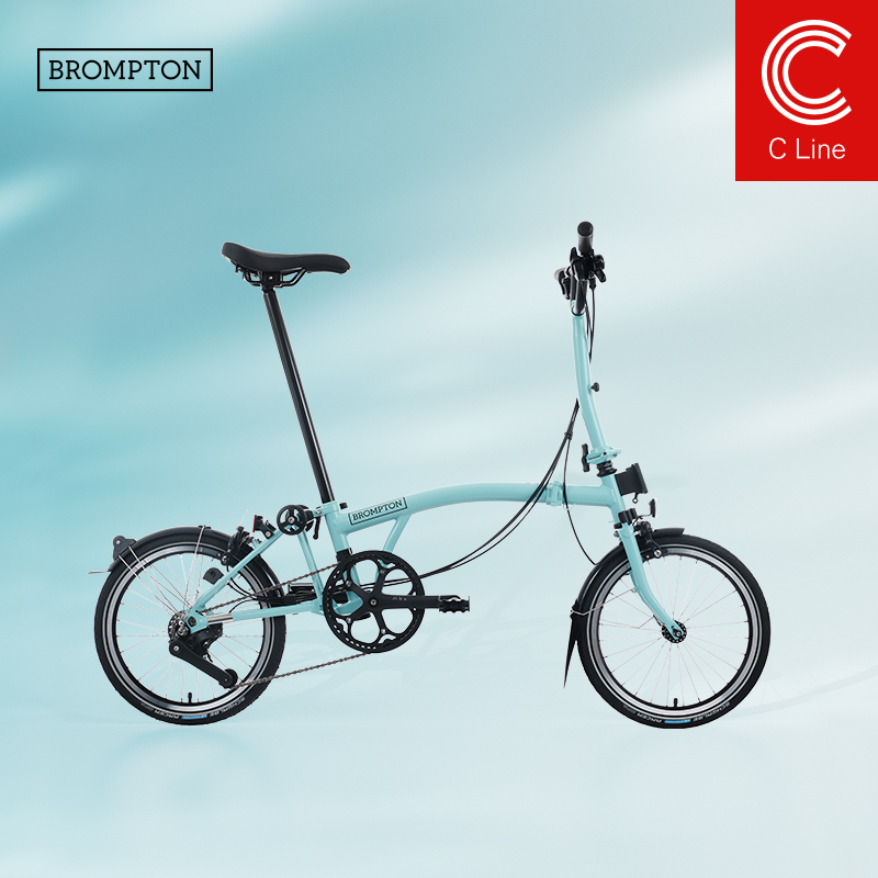 小布折叠自行车4速土耳其绿