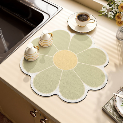 软硅藻泥吸水防滑桌面垫