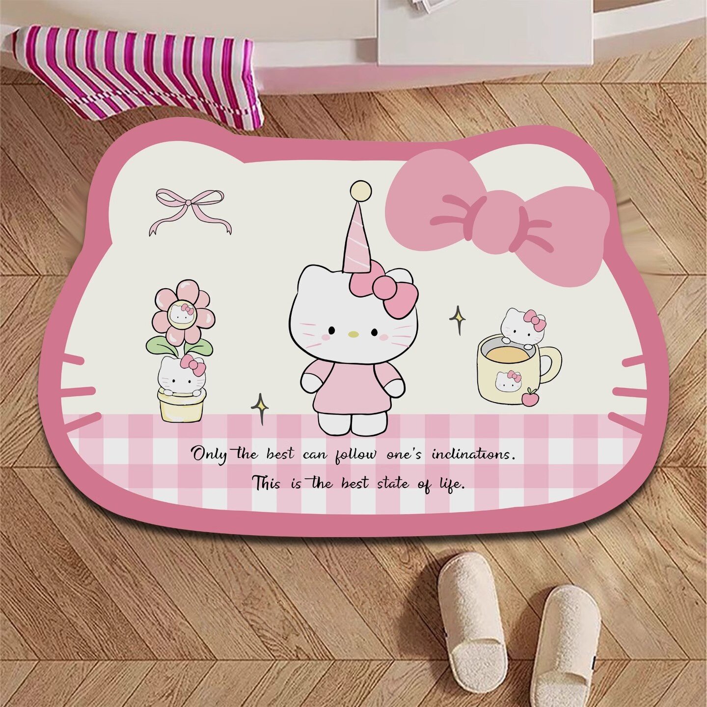 凯蒂猫硅藻泥吸水速干防滑地垫