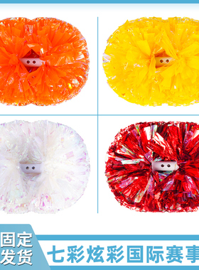 拉拉队手花啦啦操花球啦啦队手拿花学校舞蹈演出道具拉拉球彩球