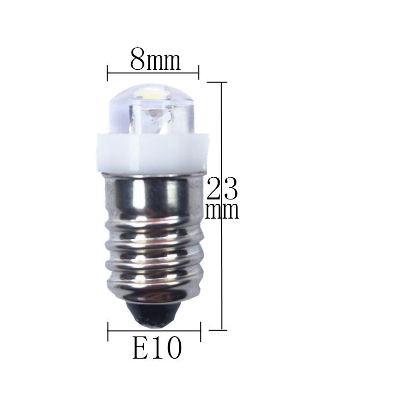 老式手电筒灯泡led超亮2.4v3.6v4.5v6v螺口插口小灯珠应急灯照明