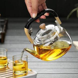 璃52269煮玻茶壶壶耐茶水温烧大容量蒸煮器茶专用汽白自全动电高