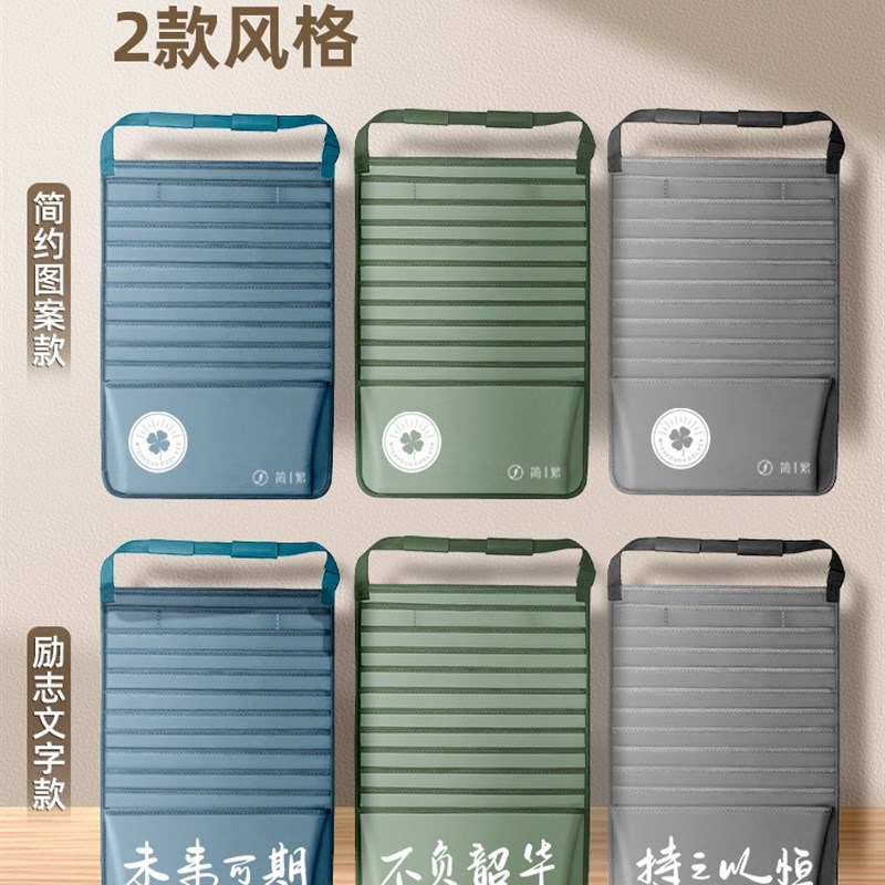 热销新款大容量课桌收q纳袋挂袋学生书本神器高中初中生挂书袋侧