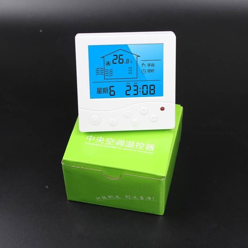 热销家用新风换气机液晶控制器可编程定时三速风机通用开Z关负载1