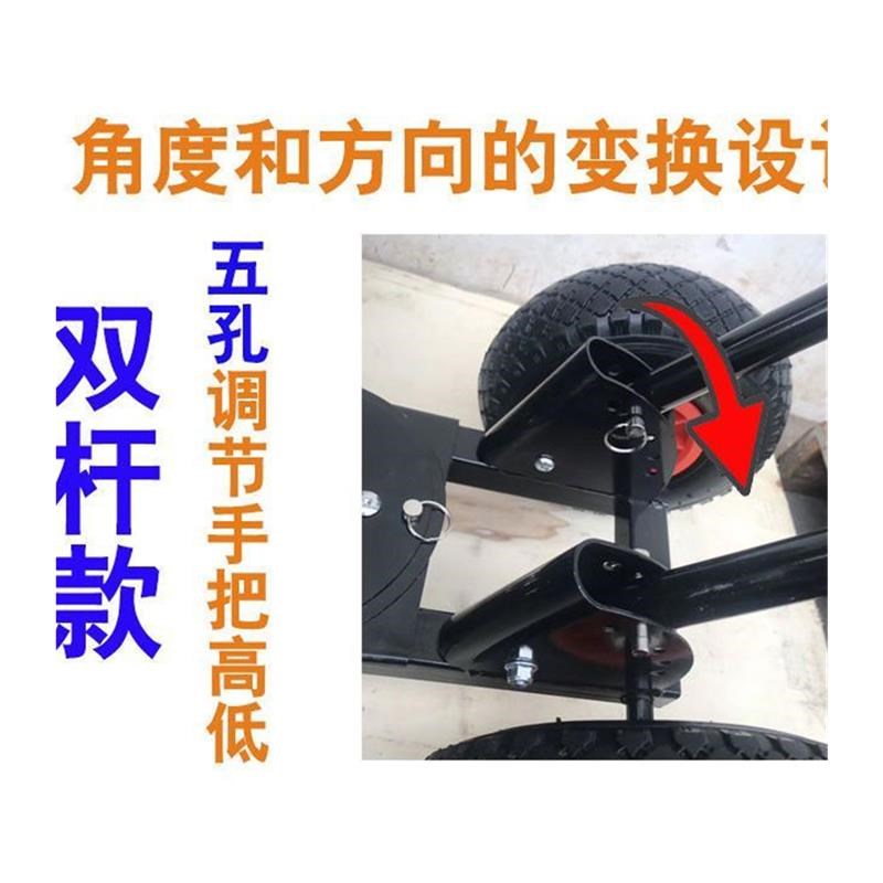 热销轮式推雪铲铁铲加厚推雪锹轮式杴钢铁锹铲推雪W板大铲子粮食