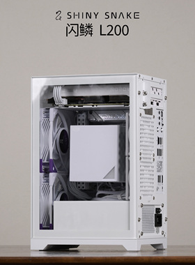 闪鳞 L200 9800X3D/5060/9060XT 桌面迷你ITX风冷游戏主机电竞SFX