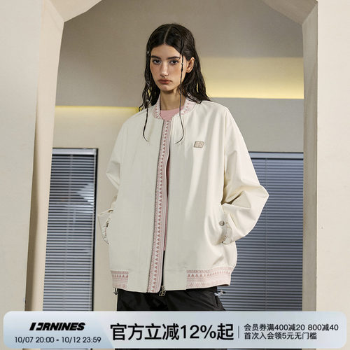 FORNINES民族风棒球服夹克
