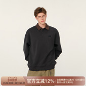 FORNINES重磅翻领假两件空气层卫衣男女秋季 2025新款 情侣POLO上衣