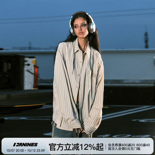 FORNINES美式泡泡纱条纹格子衫
