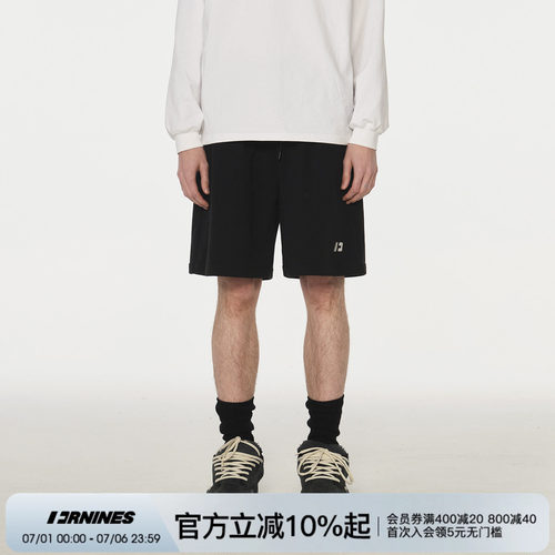 重磅运动短裤男直筒宽松五分裤