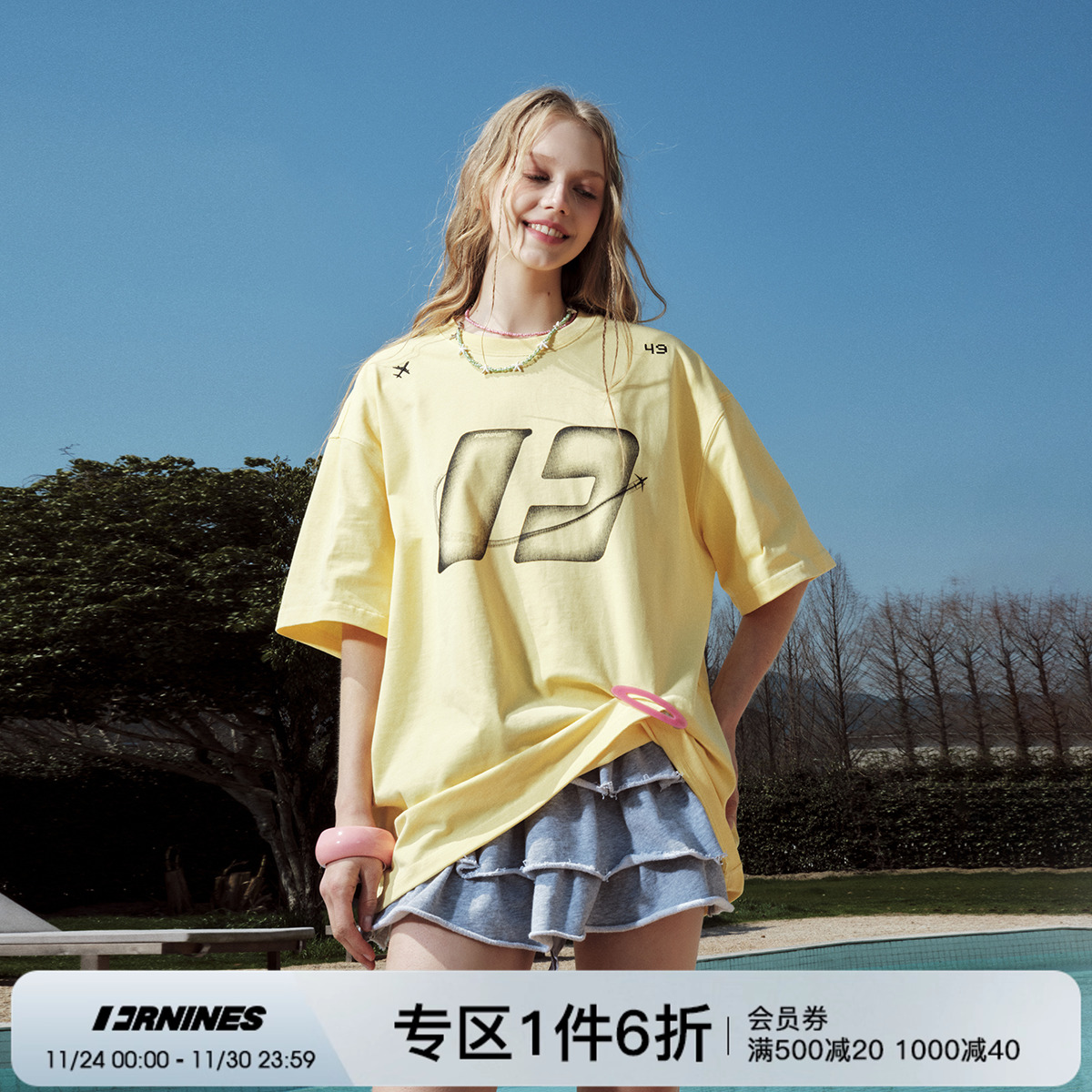 FORNINES0重磅纯棉短袖t恤男女潮