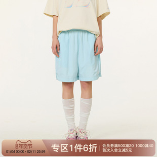 FORNINES夏季新款户外运动速干短裤男宽松透气休闲直筒沙滩五分裤