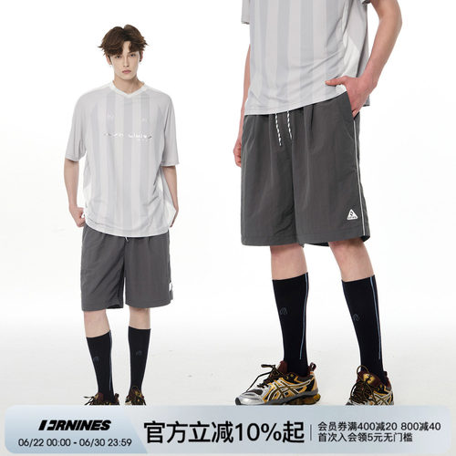 FORNINES防泼水夏季高级感速干短裤男情侣美式户外休闲运动五分裤