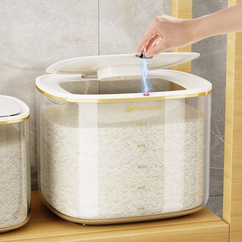 贝凯米桶家用防虫密封米缸箱面桶大米收纳盒面粉储存罐厨房品级