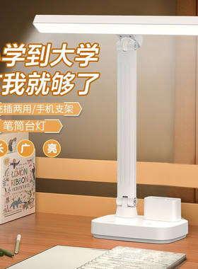 戴利普（DERIPUS）led台灯学生学习读写办公宿舍桌面折叠灯卧室充