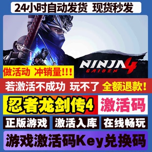 忍者龙剑传4 steam游戏 全球区国区激活码CDKEY 电脑pc游戏