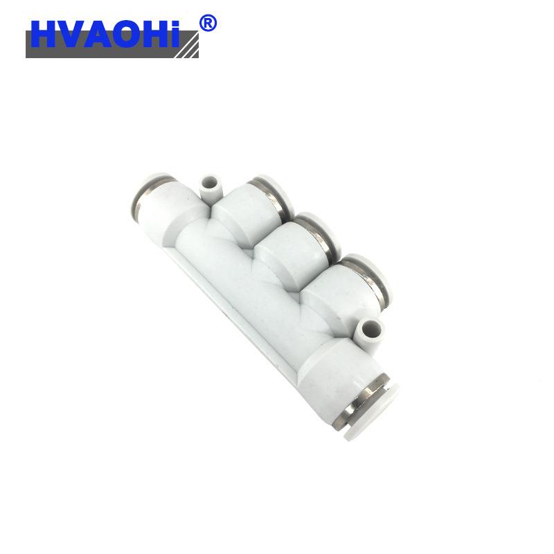 白色PW气管接头气动塑料快PK4PK 6 WTNPK8 通接外径插PK五10 PK12