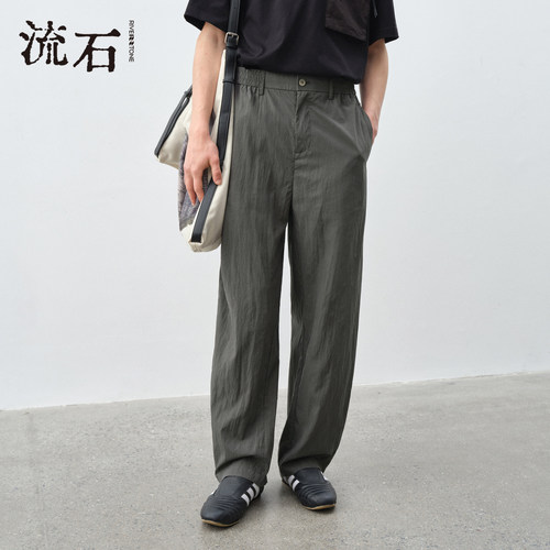 商场同款流石男装莱赛尔休闲长裤