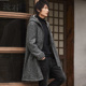 冬装 连帽中长款 外套2025年冬季 流石男装 男款 加厚保暖绵羊毛呢大衣