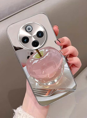 适用vivoY300Pro手机壳Y200i电镀镜面Y100奢华Y93新款y85时尚Y78+/77e/76s水晶苹果Y71t女款Y35+潮流Y53s外壳