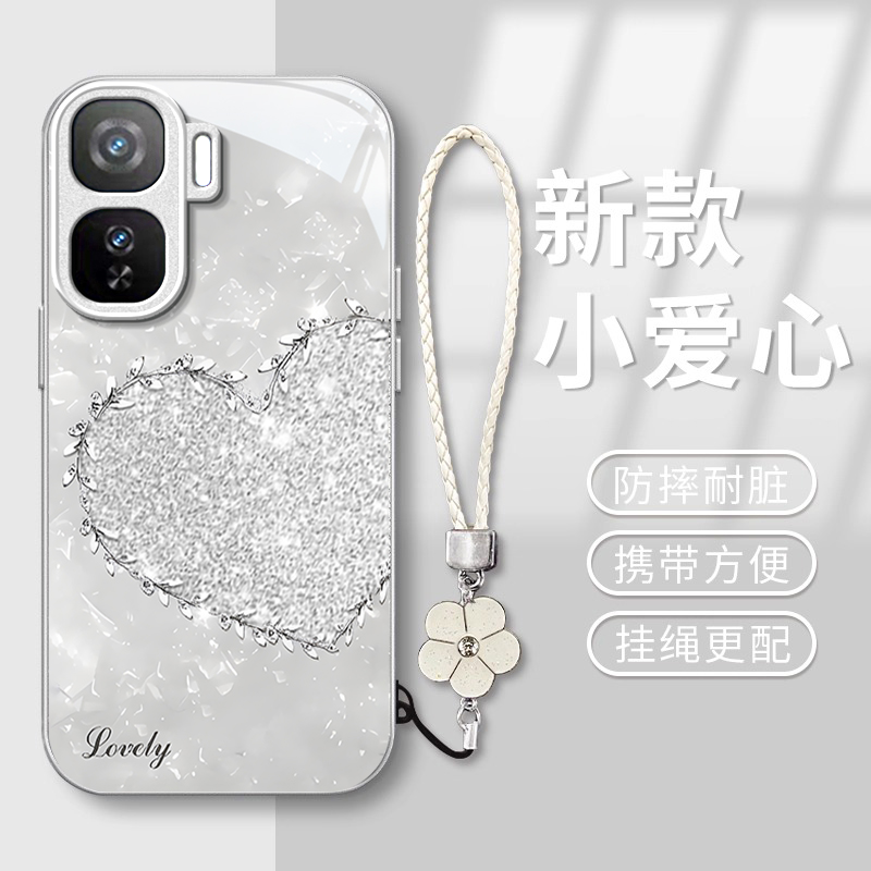 适用iQOONeo系列钻石爱心手机壳