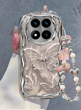 适用红米Note14Pro+手机壳新款Note13R卡通Note12Turbo流光蝴蝶11TPro奶油纹10Pro硅胶保护套Note9防摔软壳