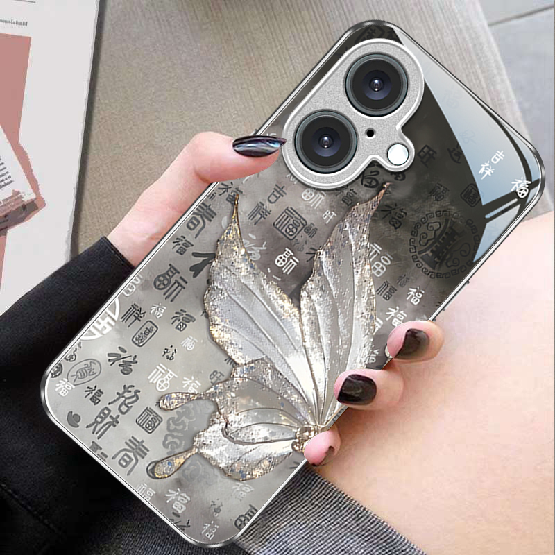 适用苹果系列百福蝴蝶手机壳