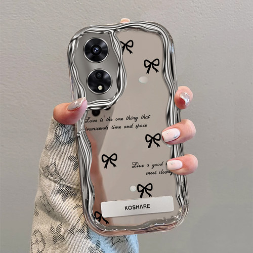 适用OPPOA系列英文蝴蝶结手机壳