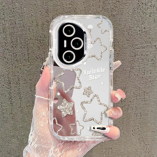 100 50闪粉星星30S奢华20青春女款 90GT新款 60SE 80Pro直屏全包70pro 适用荣耀300ultra手机壳200Pro时尚