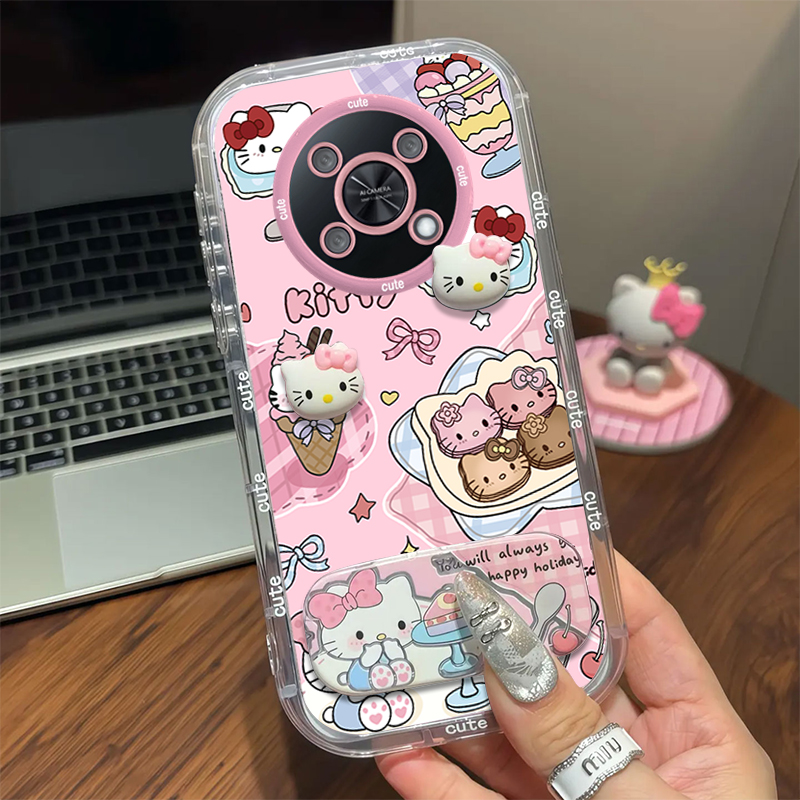 适用华为智选手机壳KT猫镜支架壳