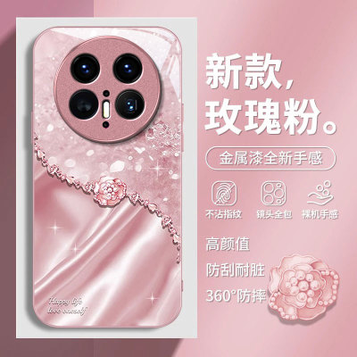 华为mate系列时尚金属花朵手机壳