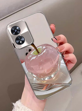 适用OPPOA97手机壳A96新款A95时尚93s奢华72水晶苹果58创意55电镀镜面A36女款A5活力版颜值a1/a2m保护套A3Pro