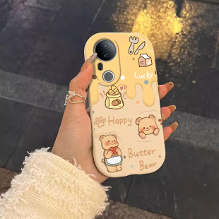 保护套 S7T女款 适用于vivos20pro手机壳S19精孔胖子s18e新款 s17T颜值s16潮流s15网红S12开心小熊s10可爱S9时尚