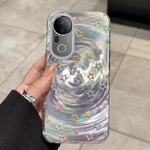 适用vivoS系列时尚彩色星星外壳