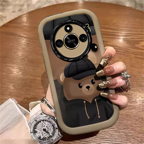 荣耀X系列新款网红帽子小熊软壳