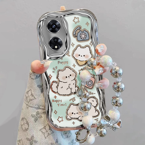 适用OPPOA系列可爱小白狗手机壳