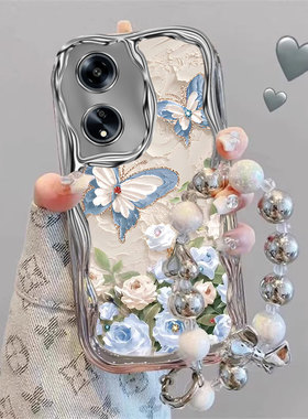 适用OPPOA98手机壳A97/6新款a95/93s文艺72创意A8蝴蝶爱心A58X电镀57女款a3pro硅胶A5保护套a1活力版防摔3i+