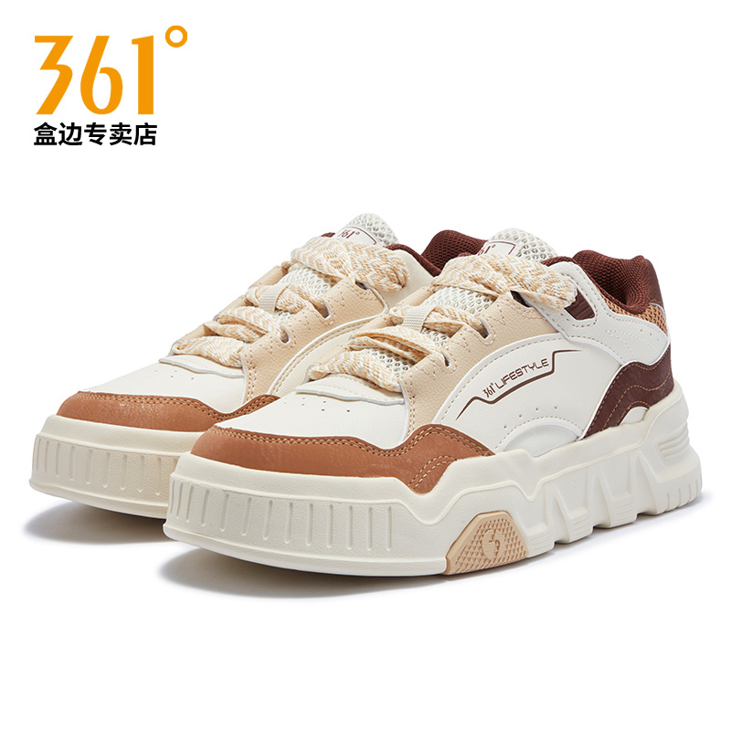361厚底低帮板鞋女2025秋冬季革面增高耐磨百搭休闲鞋运动鞋子