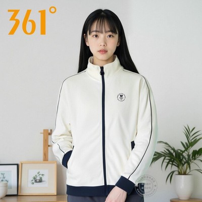 361度女立领开衫卫衣562534009A
