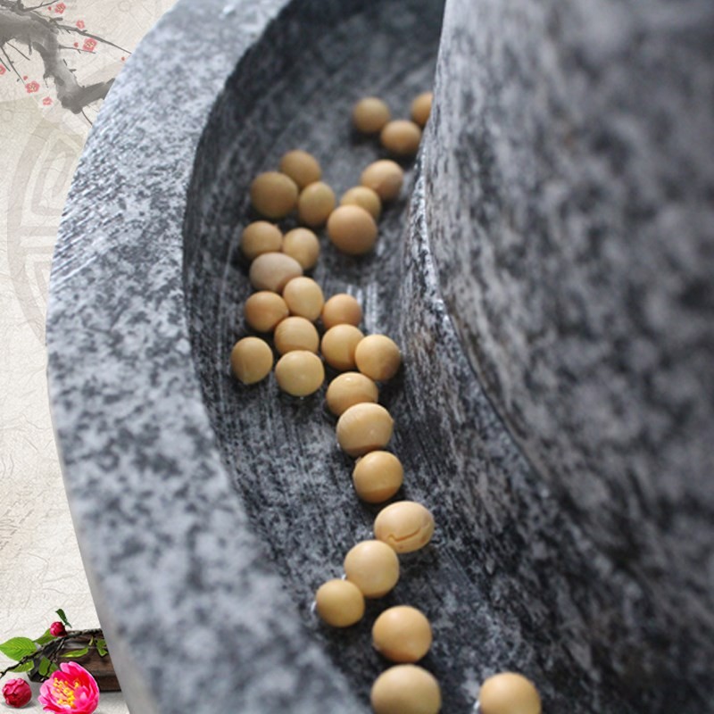 小石磨 家用磨盘老石磨青石石磨家用磨盘手工石磨家用迷你豆新潮