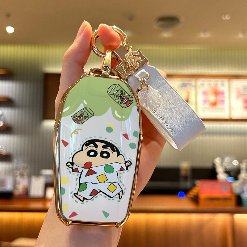 宝马液晶可爱小新钥匙套