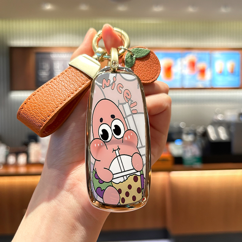 钥匙套tpu软胶派大星卡通