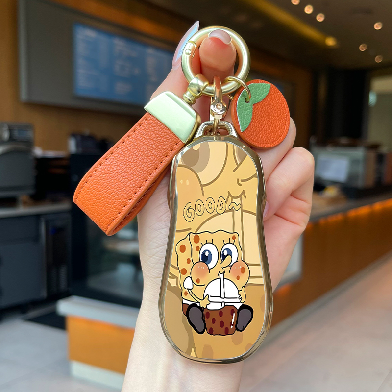 小鹏P7G6海绵宝宝钥匙套