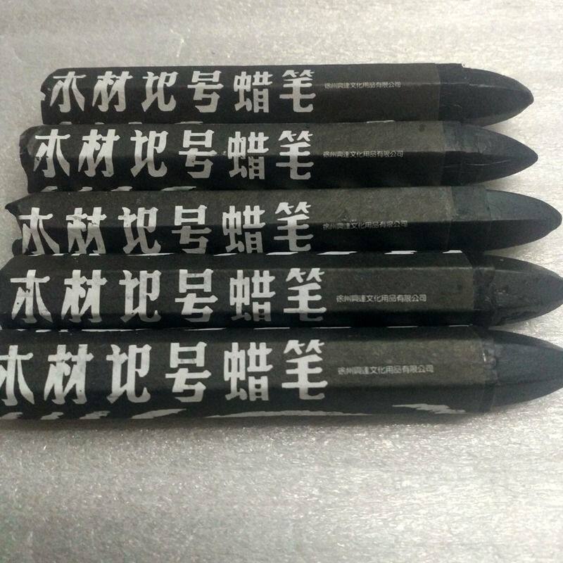 木材记号蜡笔 石材蜡笔 大蜡笔红色 黑色蜡笔 粗糙面大字笔