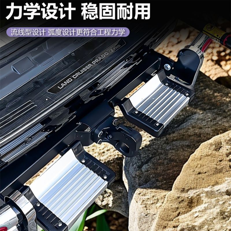 03-22款霸道2700后杠 中东版普拉多拖车杠 护杠带拖车钩 改装专用