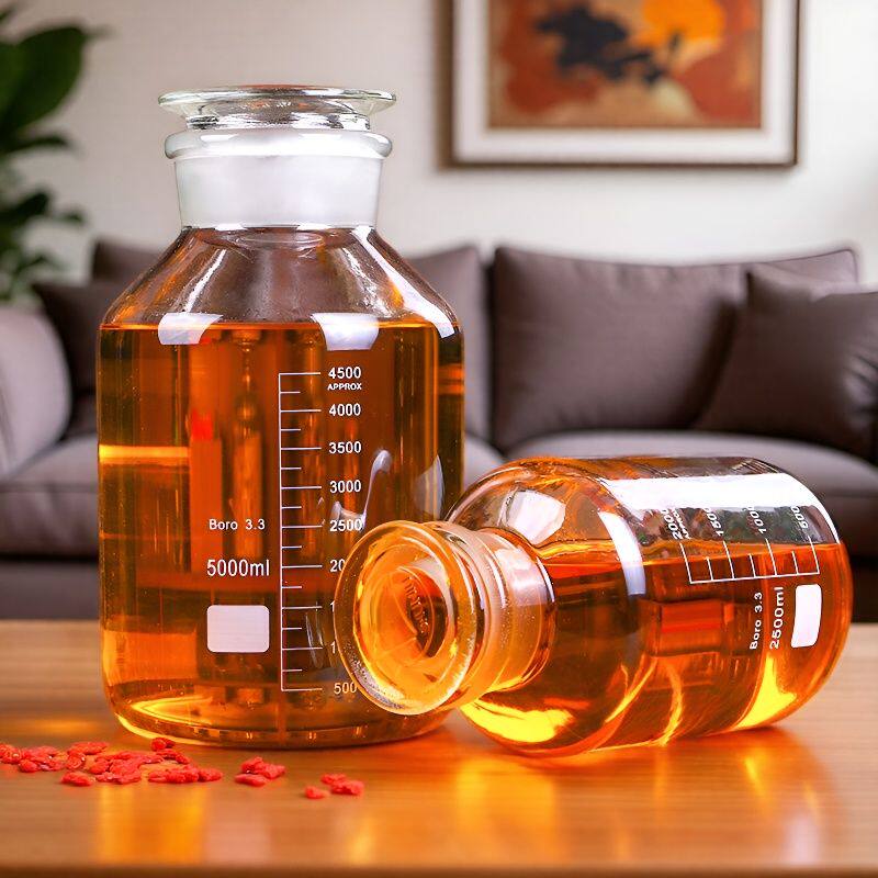 高硼硅玻璃泡酒坛子 高档泡酒瓶试剂瓶泡酒罐 泡酒玻璃瓶 广口