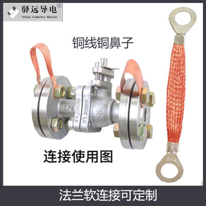 优惠 白编/红铜编织线/法兰静电跨接线/连接线/小包50根大包100根