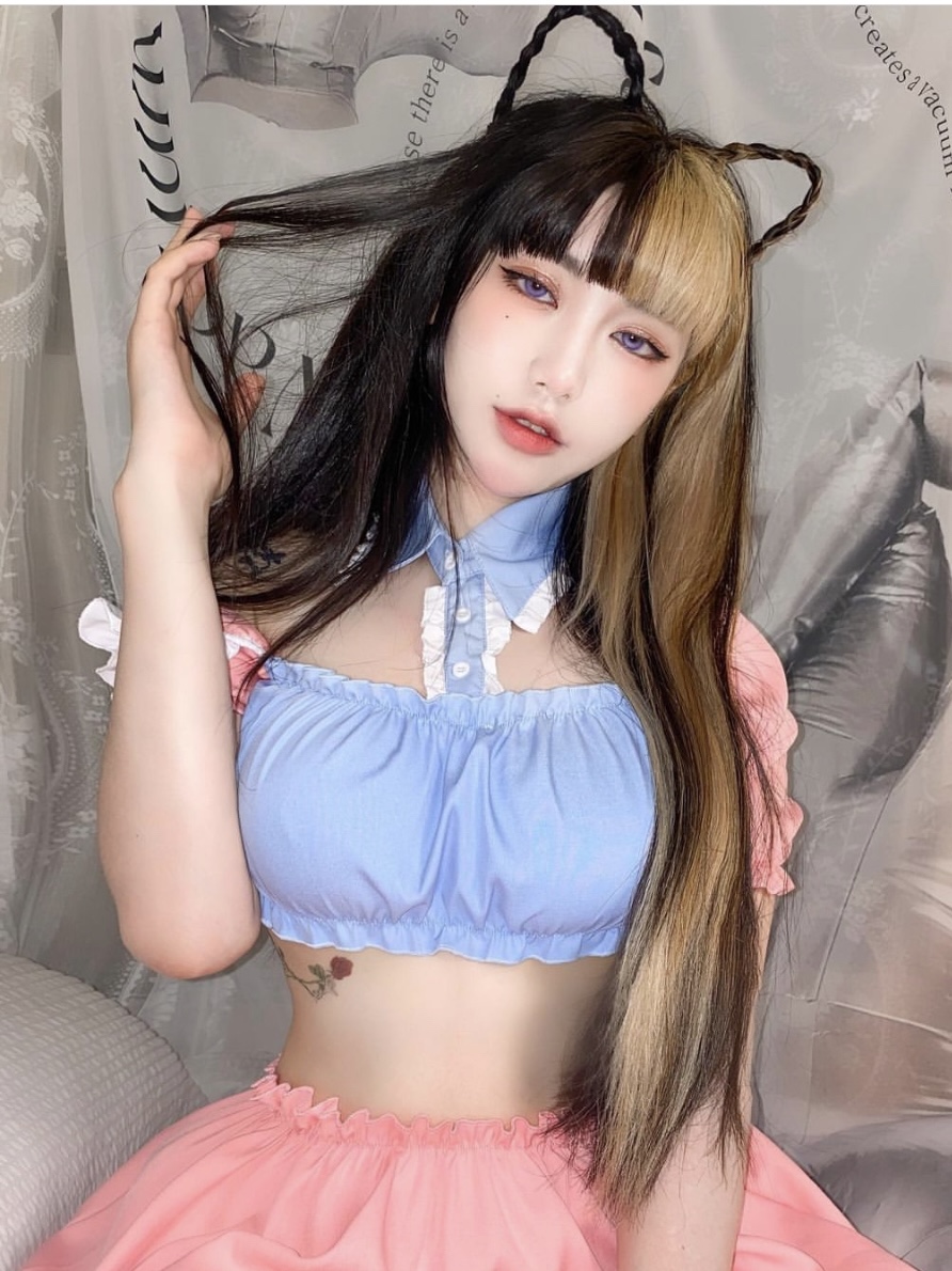hi lady!小狗文学*女仆制服纯欲粉色可爱款qqny性感擦边套装